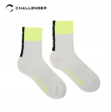 Color Block Middle Sock(Uni)_CHB1USO0313WH