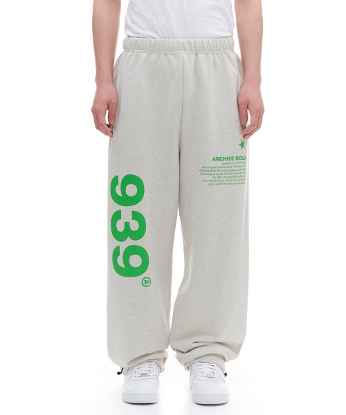 아카이브 볼드() 939 LOGO SWEAT PANTS (OATMEAL) 상품 이미지