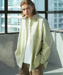 ALL WETHER OVER SILHOUETTE SHIRTS (LEMON GRASS)