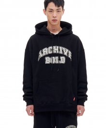 ARCH LOGO HOOD (BLACK)