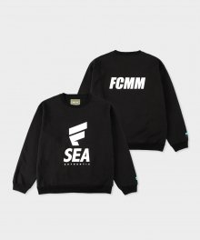 FCMM x WIND AND SEA Sweat Shrit - Black