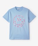 가니(GANNI) 여성 플로럴 스마일리 반소매 티셔츠 - 플래시드 블루 / T3071594
