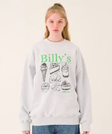 Billys Cooking Book Sweatshirt(CLOUD GRAY)