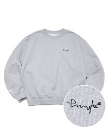 OVERDYED LOGO CREWNECK GRAY