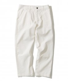 cotton fatigue pants regular fit off white