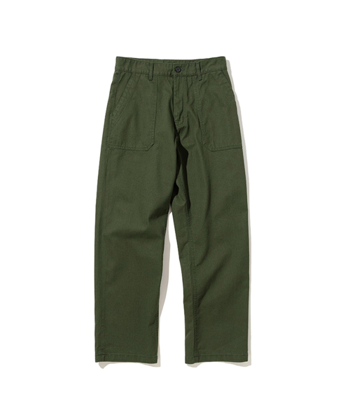 cotton fatigue pants regular fit forest