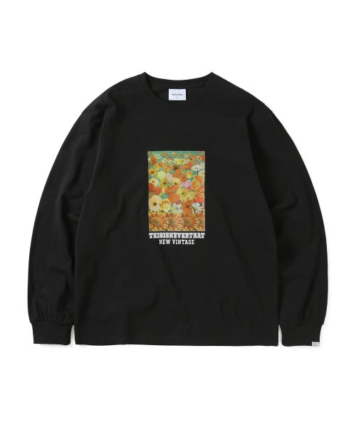 디스이즈네버댓(THISISNEVERTHAT) Flower Collage L/S Tee Black - 41,300 | 무신사 스토어