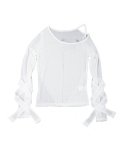 오호스(OJOS) Bandage Mesh T-shirt  / White