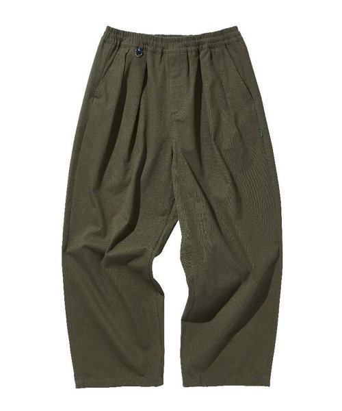 WIDE EASY PANTS / OLIVE