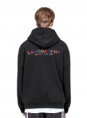 라모드치프(LAMODECHIEF) RAINBOW LOGO hoodie (BLACK)