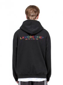 RAINBOW LOGO hoodie (BLACK)