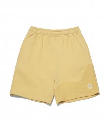 Reverse Bear Patch Shorts_Canary