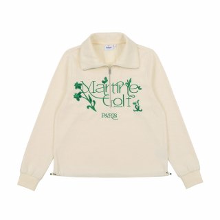 마틴골프(MARTINE GOLF) Half Zip-up Sweat Shirts_Ivory 상품 이미지