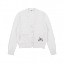 Terry Knit Cardigan_White