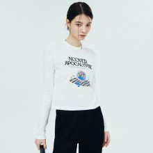 OBJECT POINT LONG SLEEVE-WHITE