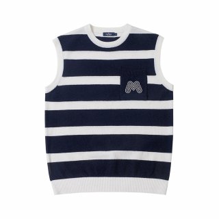 마틴골프(MARTINE GOLF) Terry Stripe Knit Vest_Navy (Men) 상품 이미지