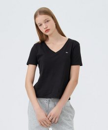 [EXCLUSIVE] 소프트 브이넥 티셔츠 2set (black+white) (T32C1TTO43TWT40XO)