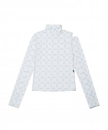 FLIP Pattern Turtleneck_White