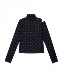 FLIP Pattern Turtleneck_Black