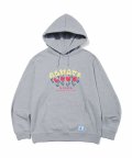 MARKM FLOWER GRAPHIC HOODIE MELANGE GRAY