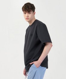 SIGNATURE ASKIN BASIC TEE-CHARCOAL