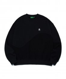 Reverse Bear Patch Crewneck_Black