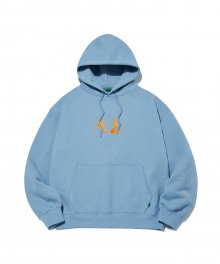 Square Graphic Hoodie_Blue Bell