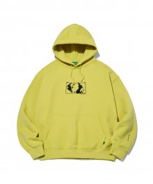 Square Graphic Hoodie_Lime Olive