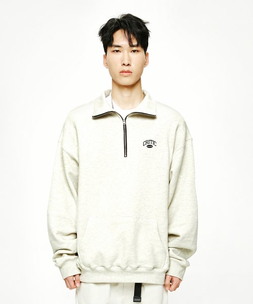 Свитшот HALF ZIP Oatmeal