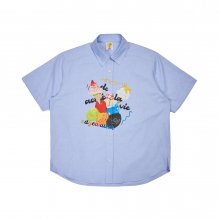 Edgewalker X ADLV ICE CREAM SHORT SLEEVE SHIRTS SKYBLUE