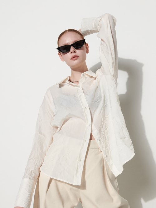 마이스(MAIS) CREASE SHIRTS / IVORY - 109,000 | 무신사 스토어