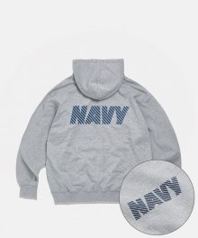 Naval Training Heavy Weight Hoodie Grey