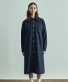 22ss two pocket shirts one piece(womens) navy