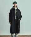 single balmacaan coat(womens) black