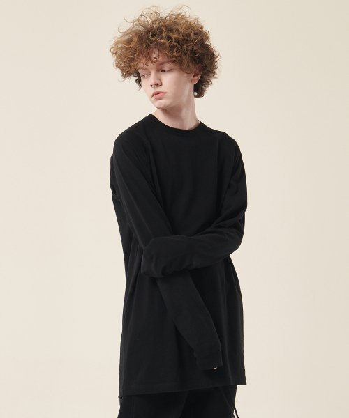 22SS03AT017 лонгслив реглан Always Long Regular Fit Bio (Black)