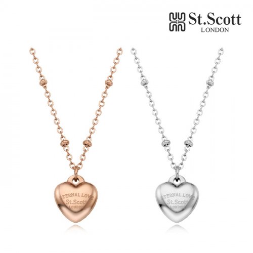 MUSINSA | SAINT SCOTT LONDON STJ-NB1290 Chubby Heart Logo Necklace