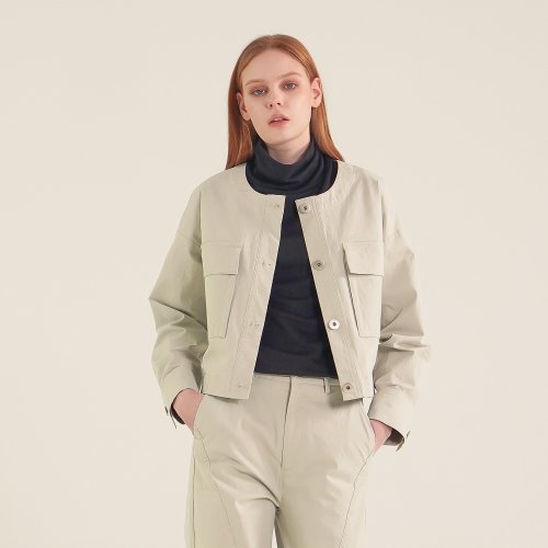 Round вырез укороченный Jacket_Mt.Green