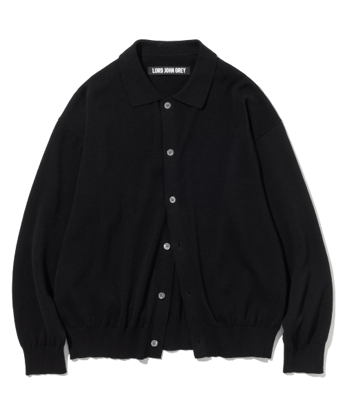 로드 존 그레이(LORD JOHN GREY) button collar cardigan black - 149,000 | 무신사 스토어