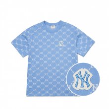 다이아 모노그램 반팔 티셔츠 NY (Blue)