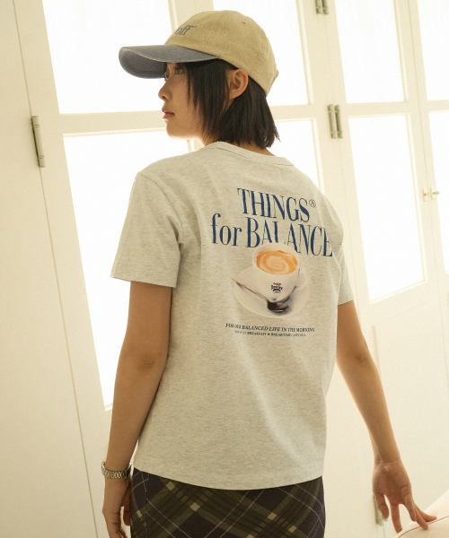 에이카화이트(AECA) MORNING CAFE TEE-LIGHT GREY - 사이즈