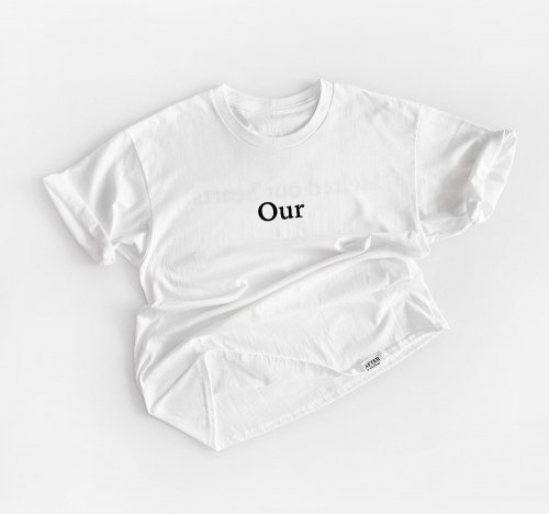 애프터눈라이브(AFTERNOONLIVE) Our (Melted our hearts) 1/2 T-shirt (White) - 사이즈 & 후기 | 무신사