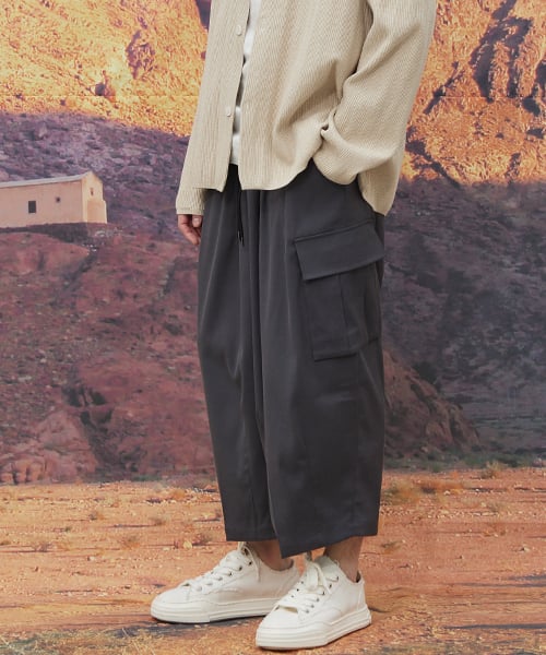 Лёгкие укороченные брюки-баллон Vintage Grey