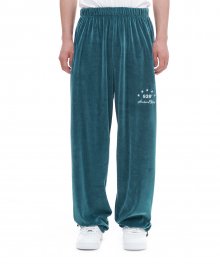 VELOUR SWEAT PANTS (PEACOCK BLUE)