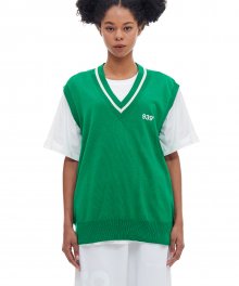 LIGHT KNIT VEST (GREEN)