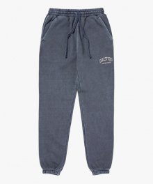 LETTERING PIGMENT DYED PANTS-GREY