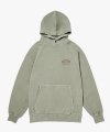 LETTERING PIGMENT DYED HOODIE-KHAKI