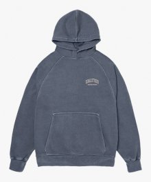 LETTERING PIGMENT DYED HOODIE-GREY
