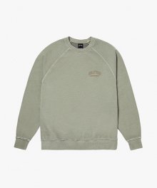 LETTERING PIGMENT DYED SWEAT-KHAKI