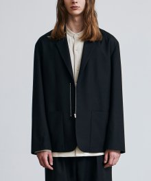 casual zip jacket black