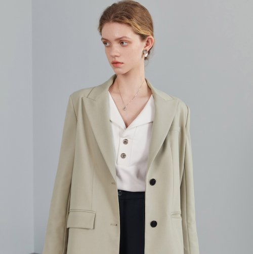 Delight повседневный 2 пуговица jacket_2 color